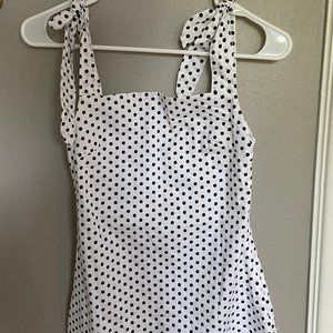 polka dot tie dress